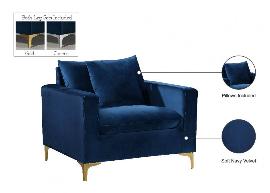 Fauteuil d'appoint rembourré en chenille Vivi