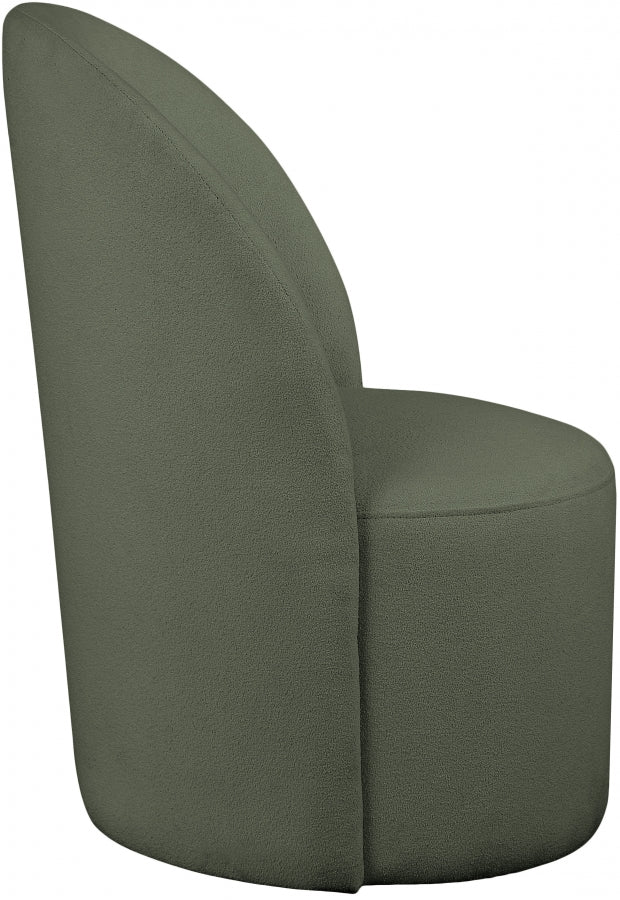 Hautely Boucle Fabric Upholstered Accent | Dining Chair