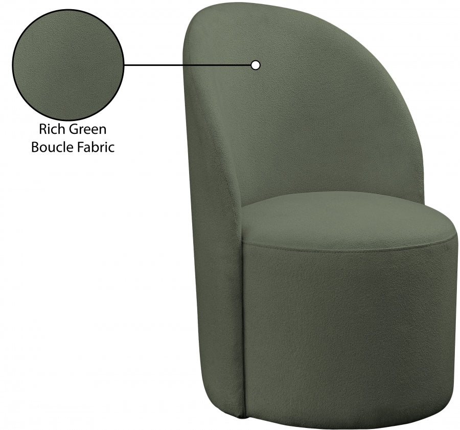 Hautely Boucle Fabric Upholstered Accent | Dining Chair