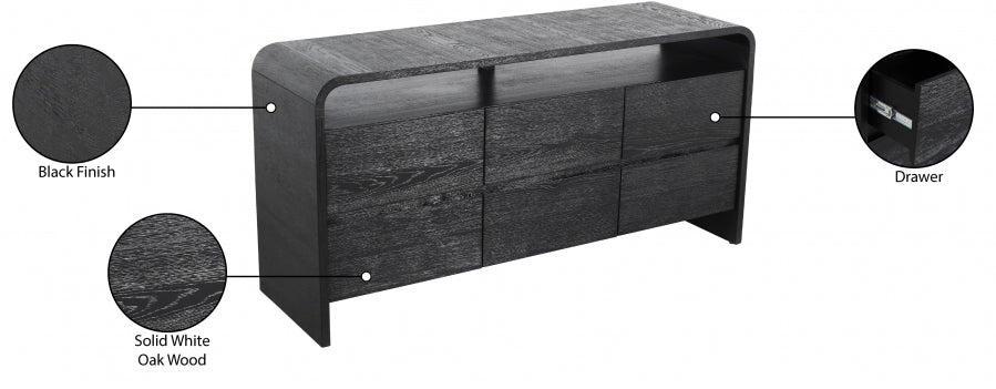 Commode en bois de chêne Cresthill
