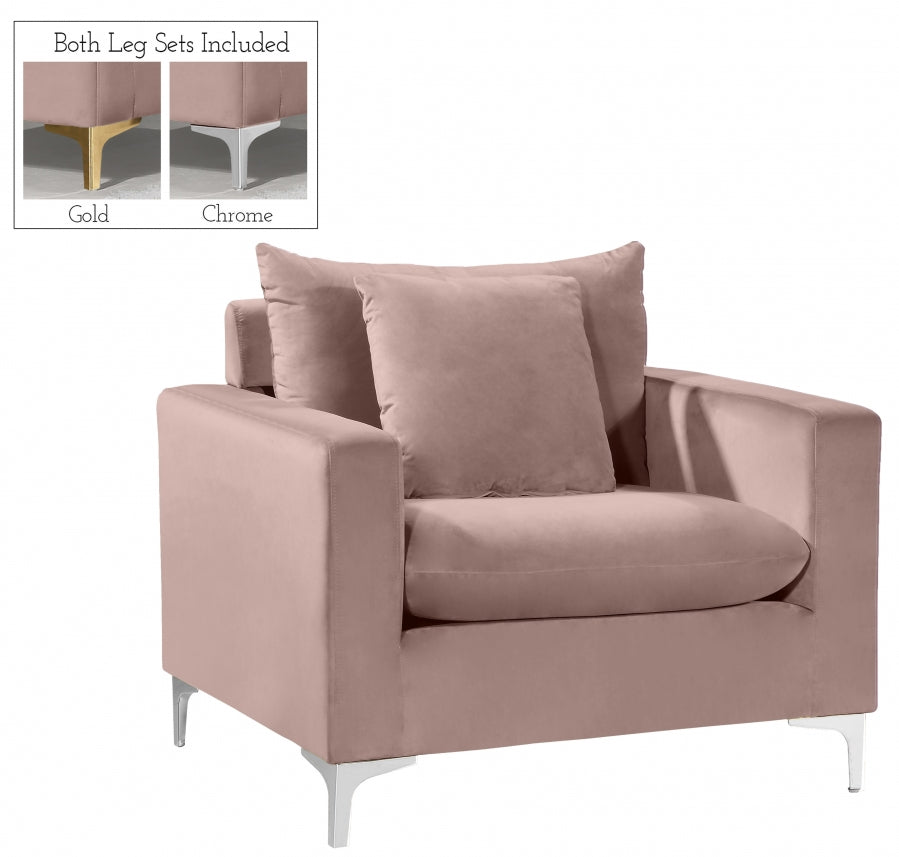 Fauteuil d'appoint rembourré en chenille Vivi