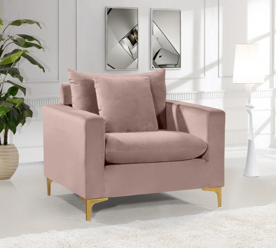 Fauteuil d'appoint rembourré en chenille Vivi