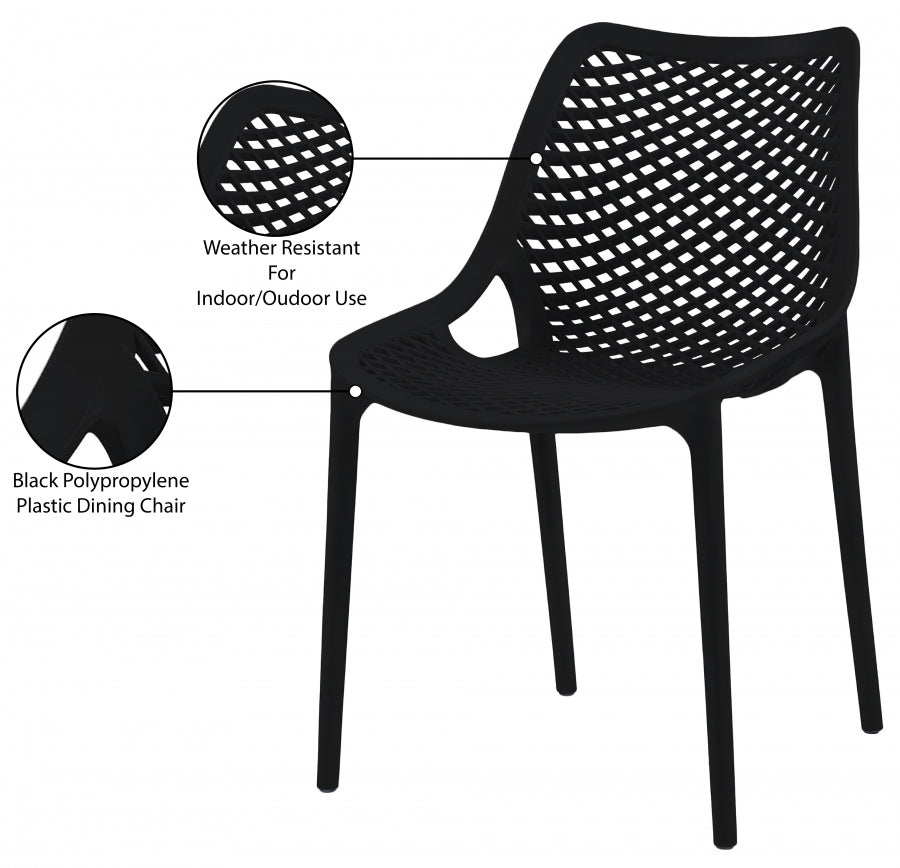 Mykonos Plastic Outdoor Patio Dining Chair