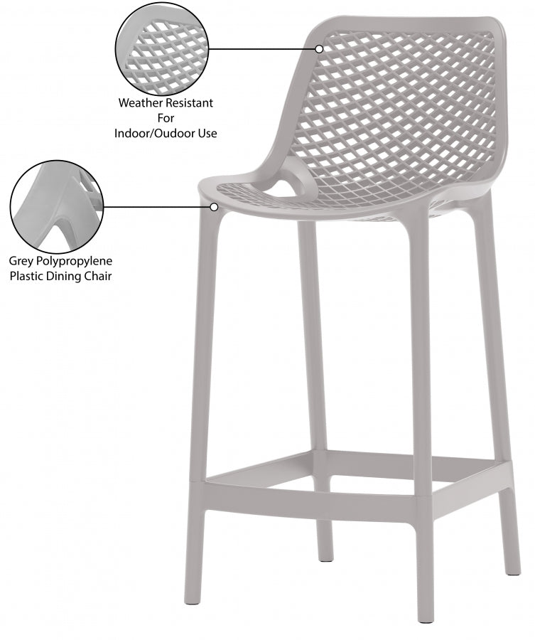 Mykonos Plastic Outdoor Patio Stools - Set of 4