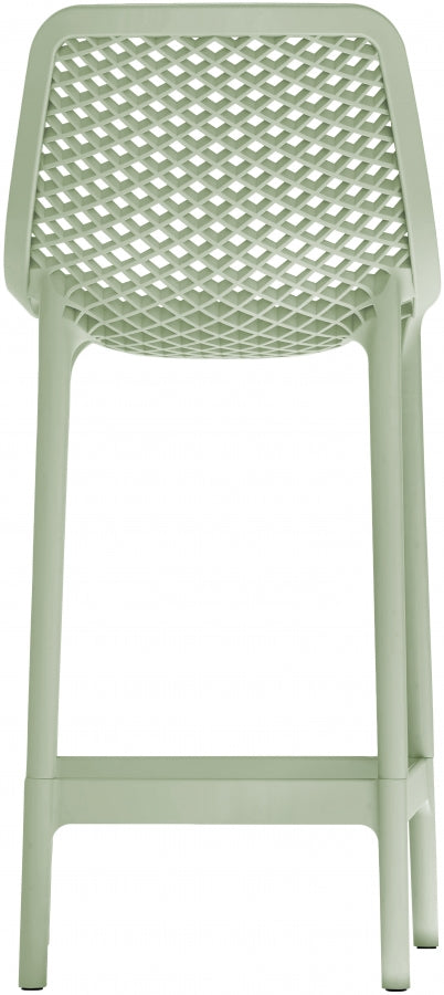 Mykonos Plastic Outdoor Patio Stools - Set of 4