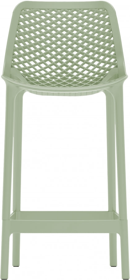 Mykonos Plastic Outdoor Patio Stools - Set of 4