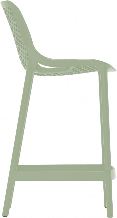 Mykonos Plastic Outdoor Patio Stools - Set of 4