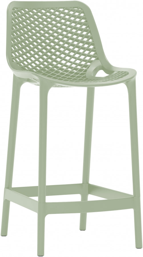 Mykonos Plastic Outdoor Patio Stools - Set of 4