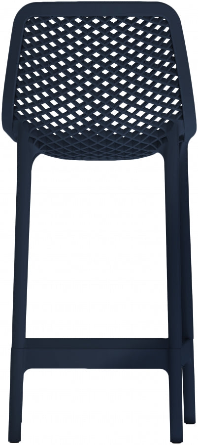 Mykonos Plastic Outdoor Patio Stools - Set of 4