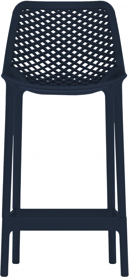 Mykonos Plastic Outdoor Patio Stools - Set of 4