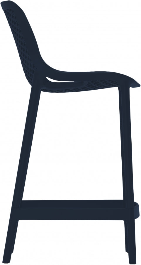 Mykonos Plastic Outdoor Patio Stools - Set of 4