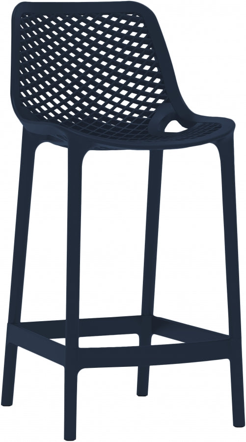 Mykonos Plastic Outdoor Patio Stools - Set of 4