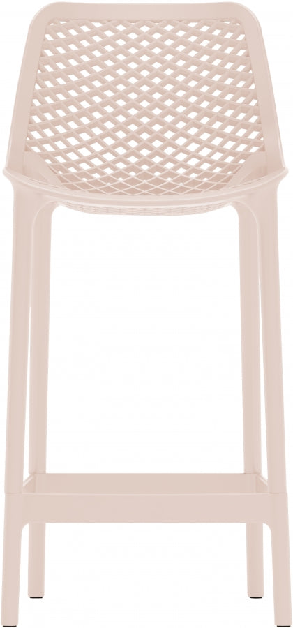 Mykonos Plastic Outdoor Patio Stools - Set of 4
