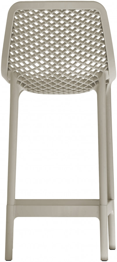Mykonos Plastic Outdoor Patio Stools - Set of 4