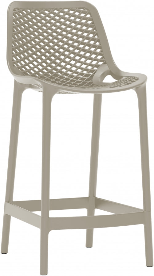 Mykonos Plastic Outdoor Patio Stools - Set of 4