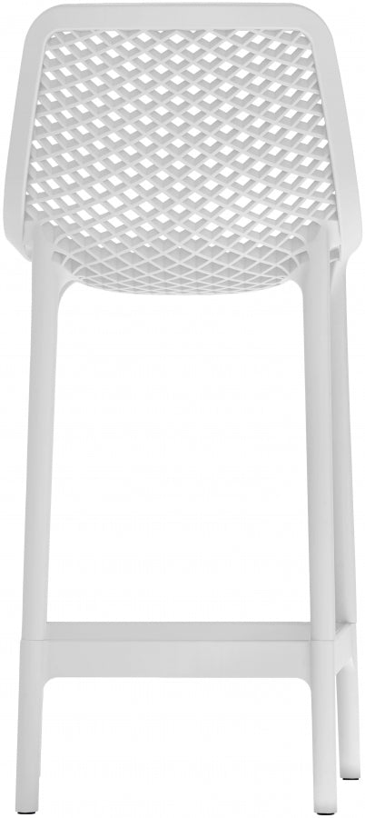 Mykonos Plastic Outdoor Patio Stools - Set of 4