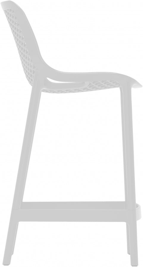 Mykonos Plastic Outdoor Patio Stools - Set of 4