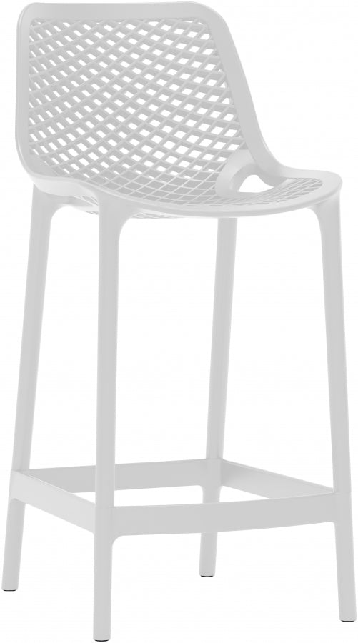 Mykonos Plastic Outdoor Patio Stools - Set of 4
