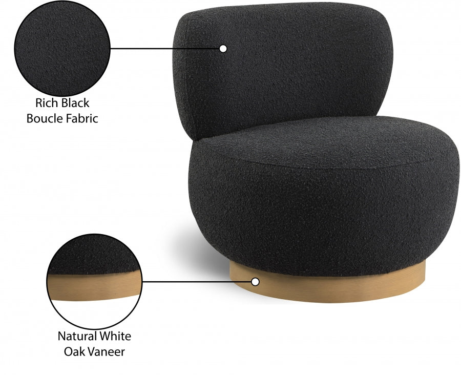 Fauteuil d'appoint rembourré en chenille Vivi