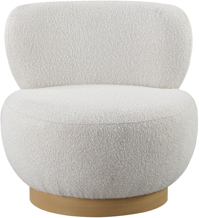 Fauteuil d'appoint rembourré en chenille Vivi