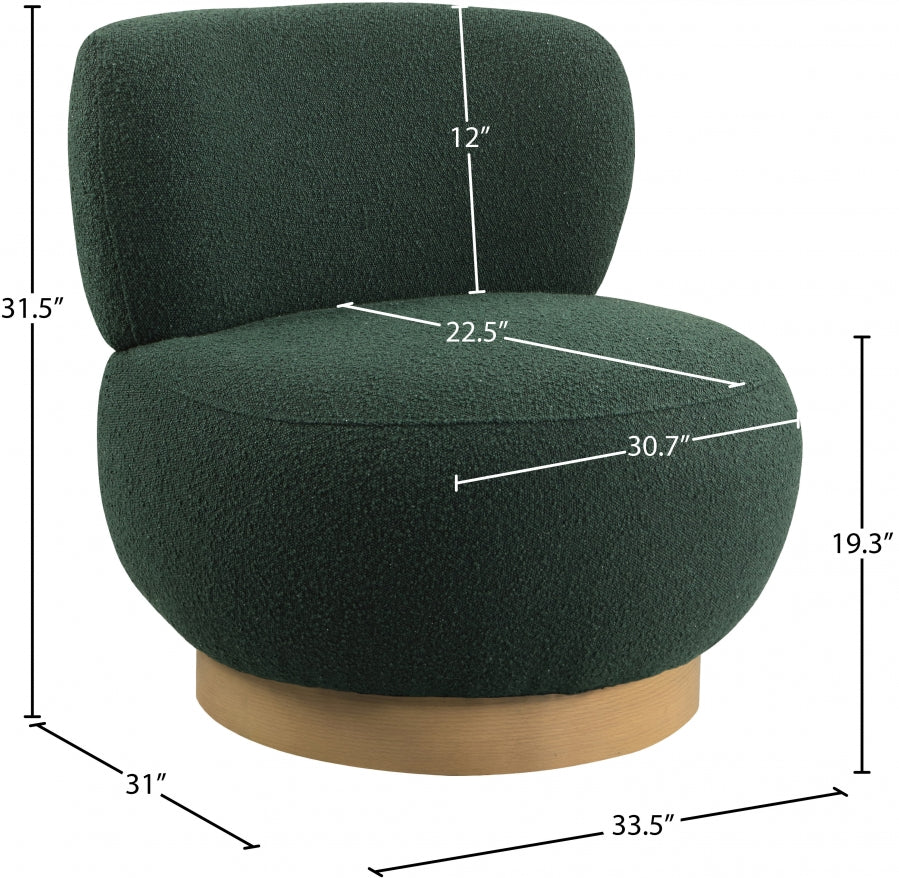 Fauteuil d'appoint rembourré en chenille Vivi