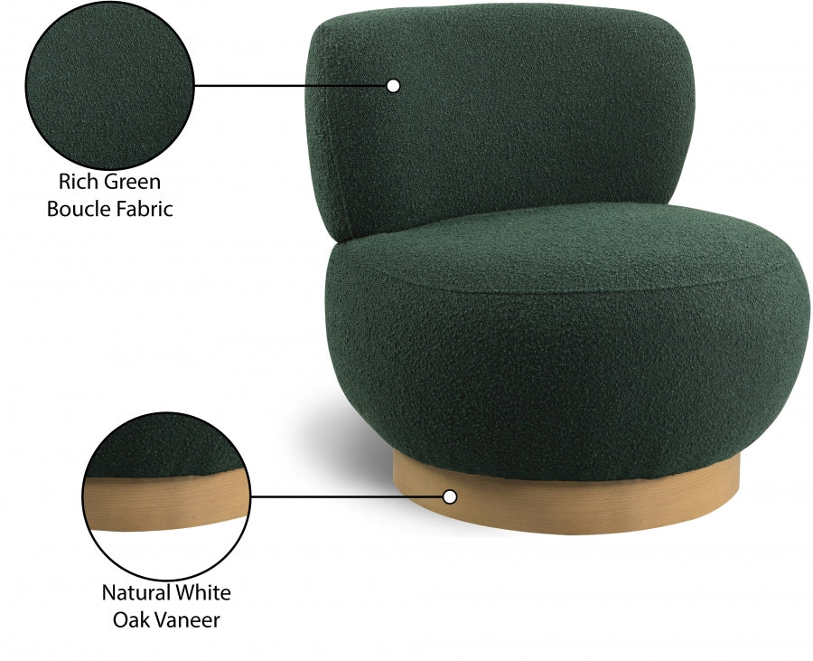 Fauteuil d'appoint rembourré en chenille Vivi