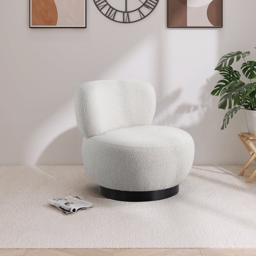 Fauteuil d'appoint rembourré en chenille Vivi