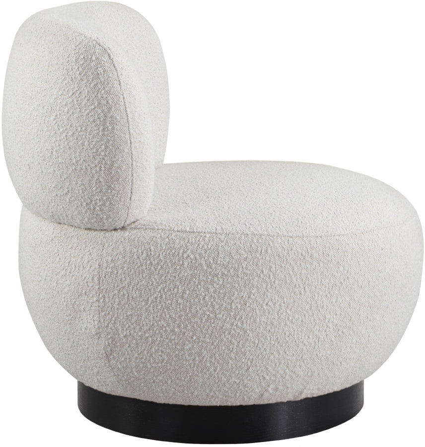Fauteuil d'appoint rembourré en chenille Vivi
