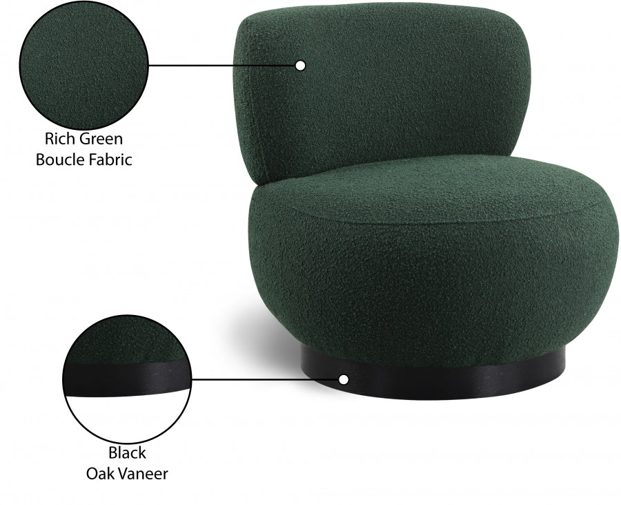 Fauteuil d'appoint rembourré en chenille Vivi