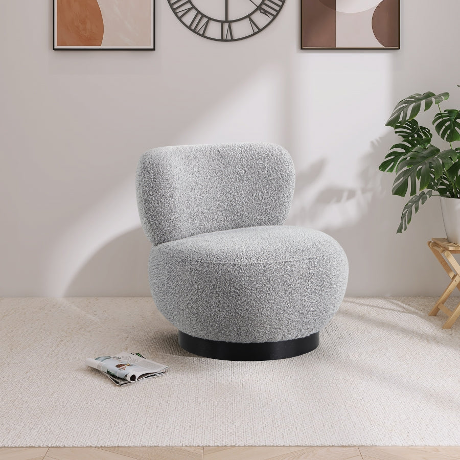 Fauteuil d'appoint rembourré en chenille Vivi