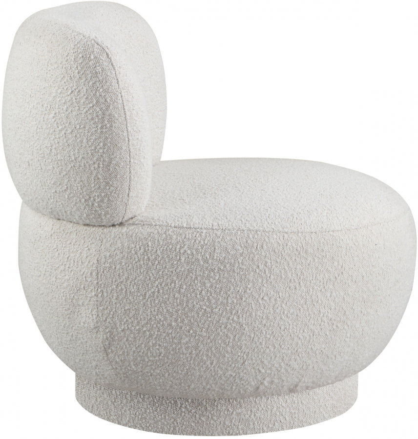 Fauteuil d'appoint rembourré en chenille Vivi