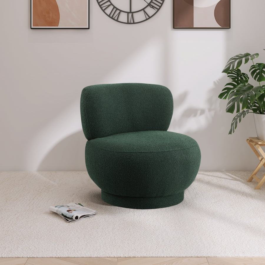 Fauteuil d'appoint rembourré en chenille Vivi