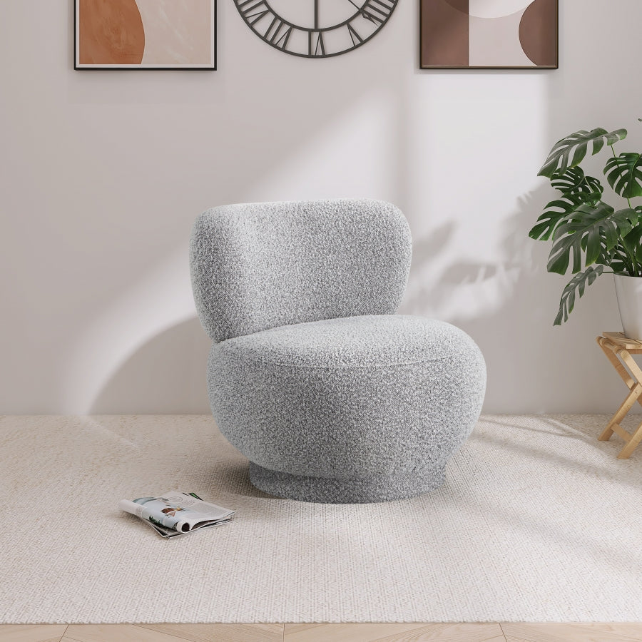 Fauteuil d'appoint rembourré en chenille Vivi