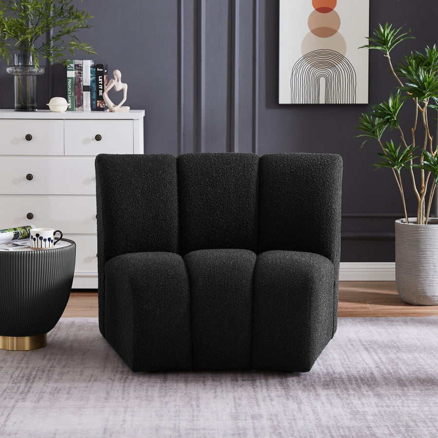 Infinity Boucle Fabric Upholstered Modular Chair