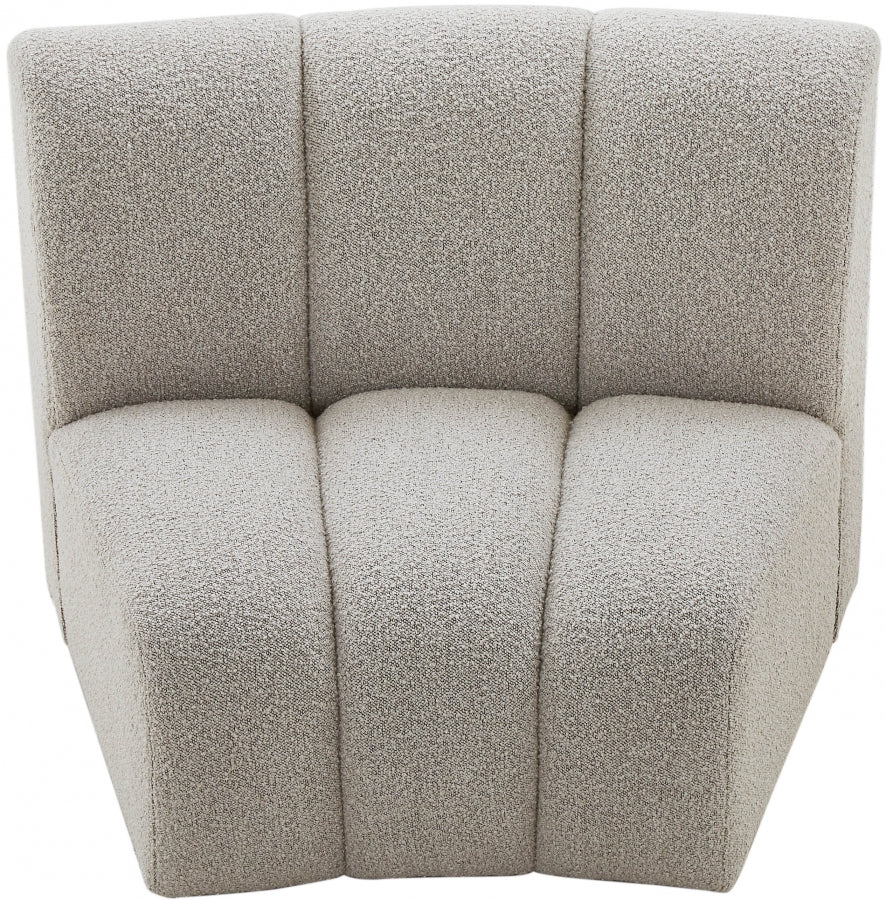 Infinity Boucle Fabric Upholstered Modular Chair