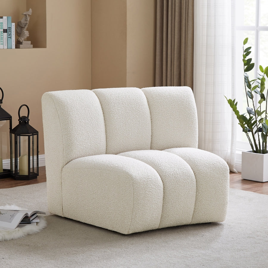 Infinity Boucle Fabric Upholstered Modular Chair