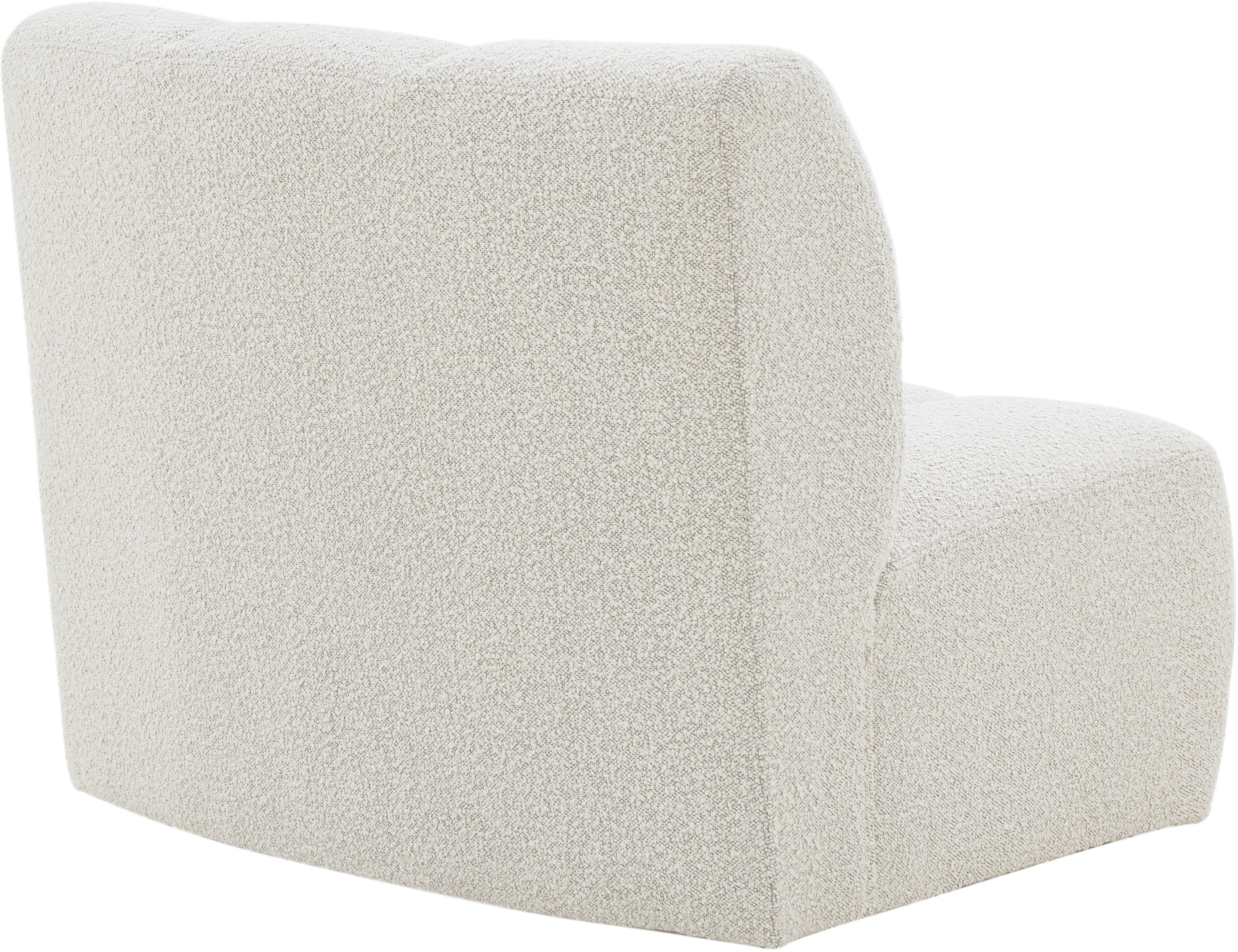 Infinity Boucle Fabric Upholstered Modular Chair