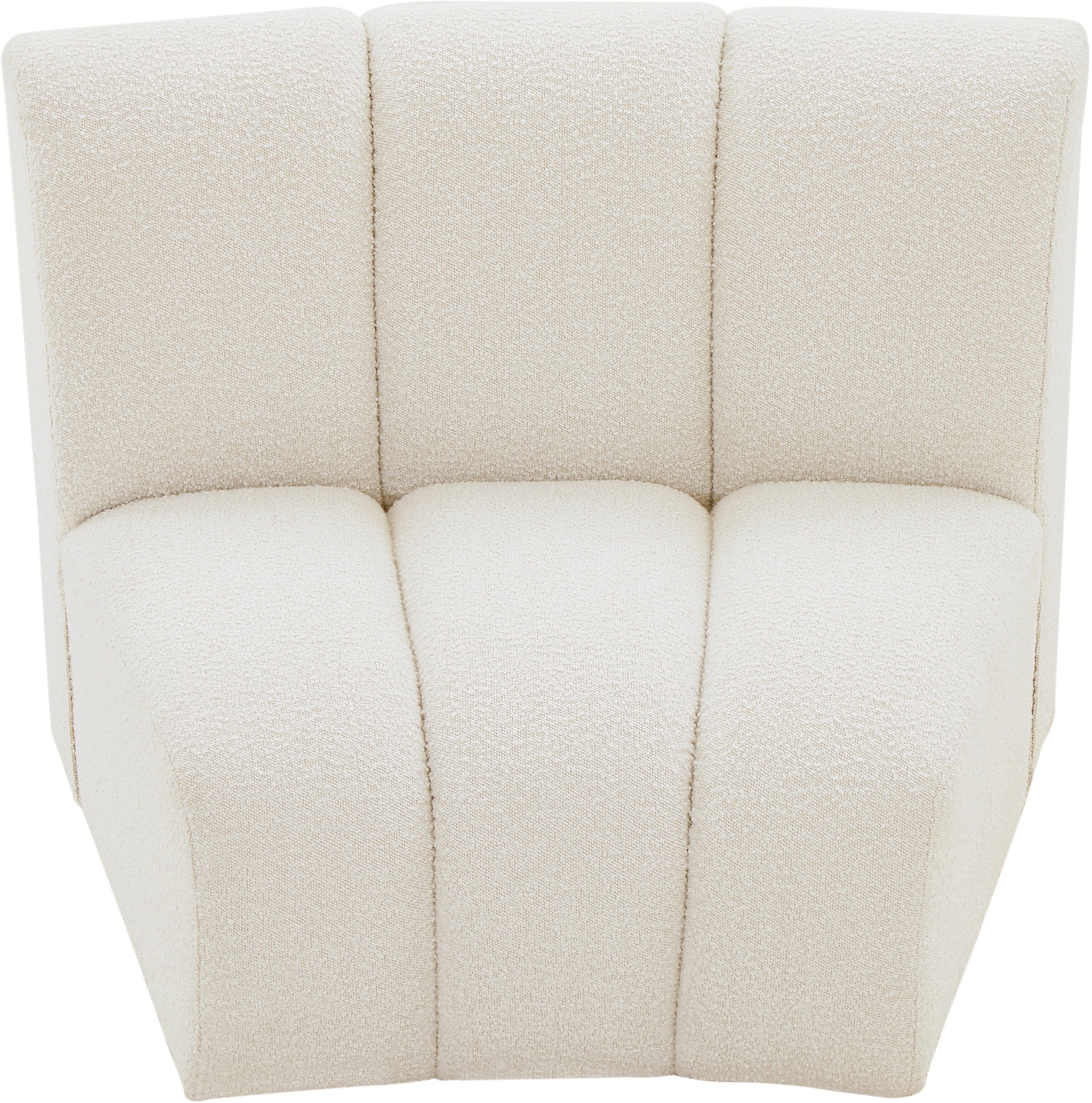 Infinity Boucle Fabric Upholstered Modular Chair