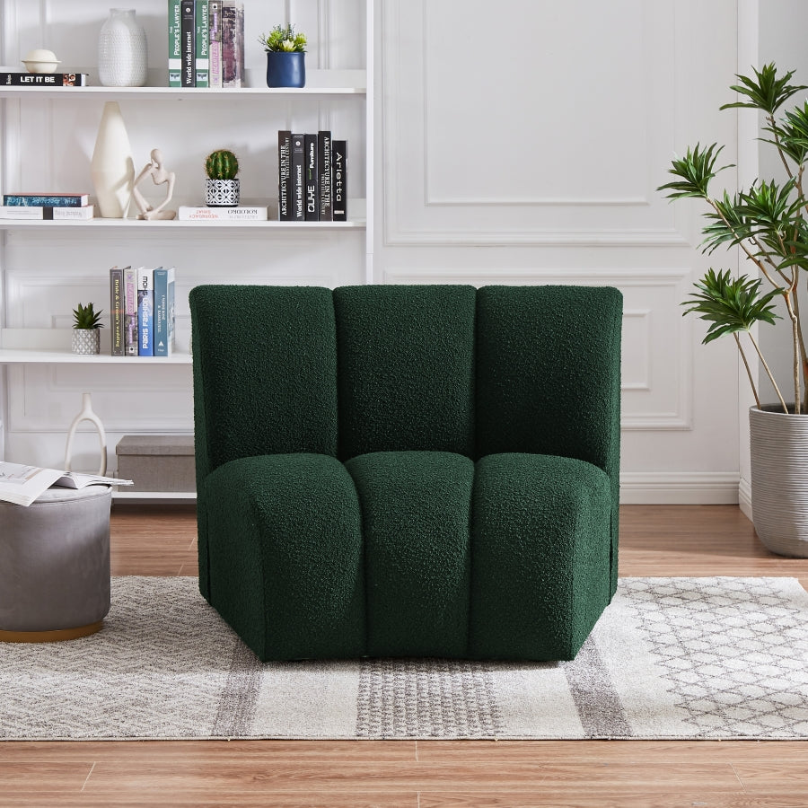 Infinity Boucle Fabric Upholstered Modular Chair