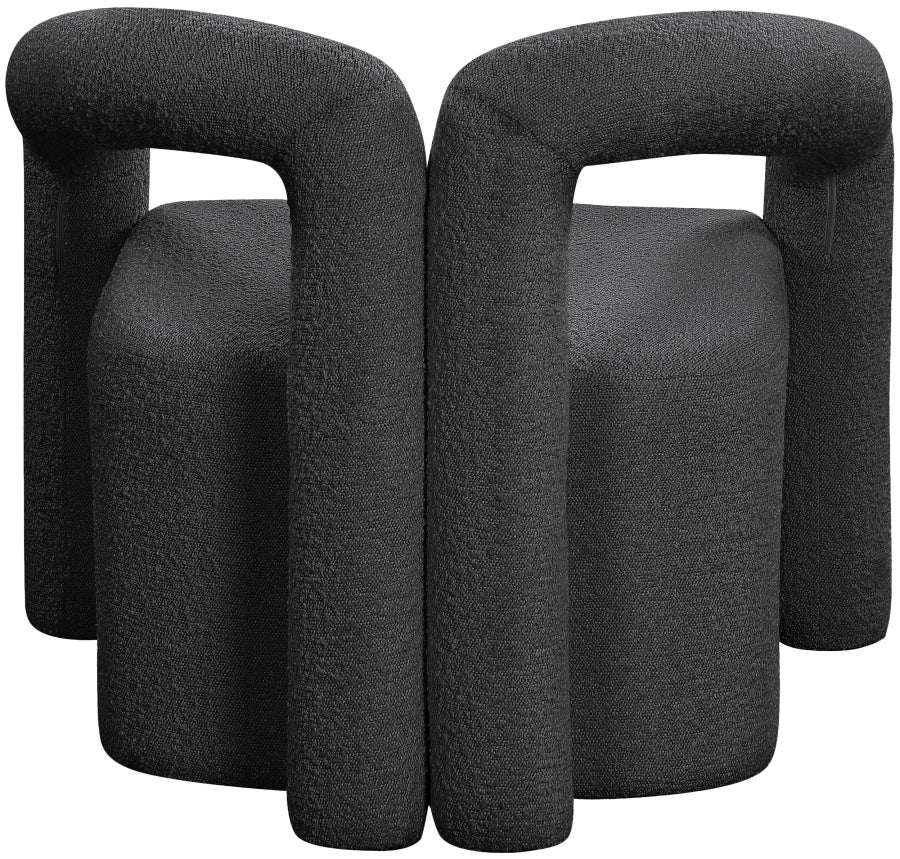 Fauteuil d'appoint rembourré en chenille Vivi
