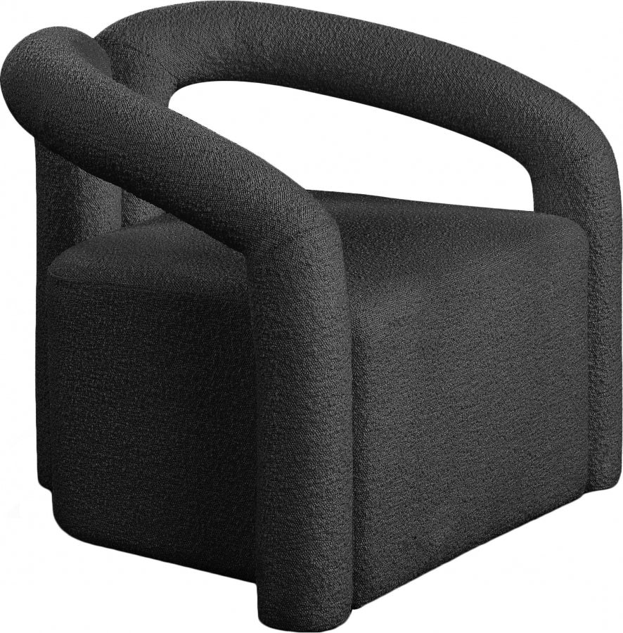 Fauteuil d'appoint rembourré en chenille Vivi