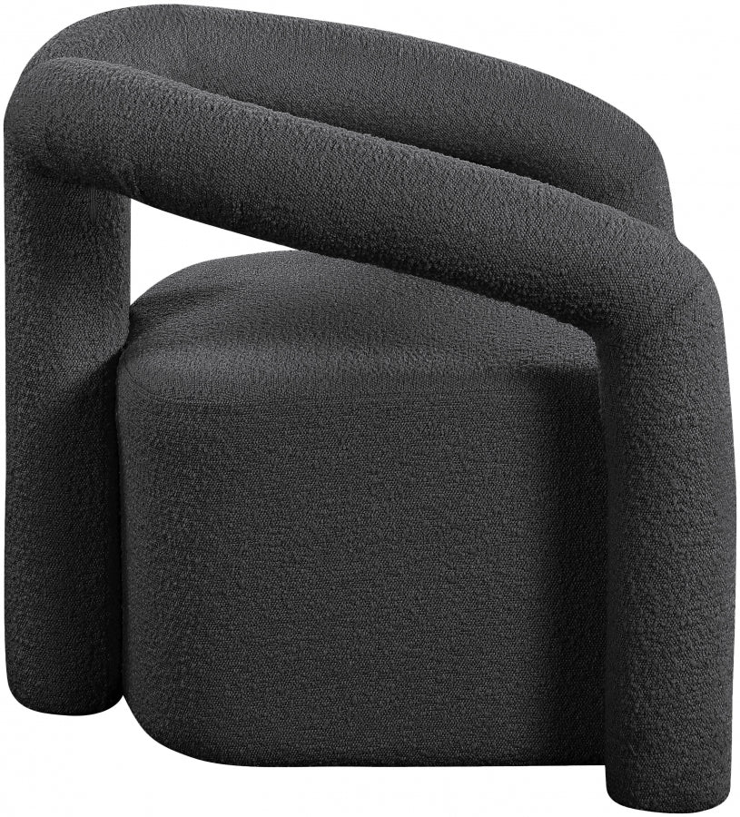 Fauteuil d'appoint rembourré en chenille Vivi