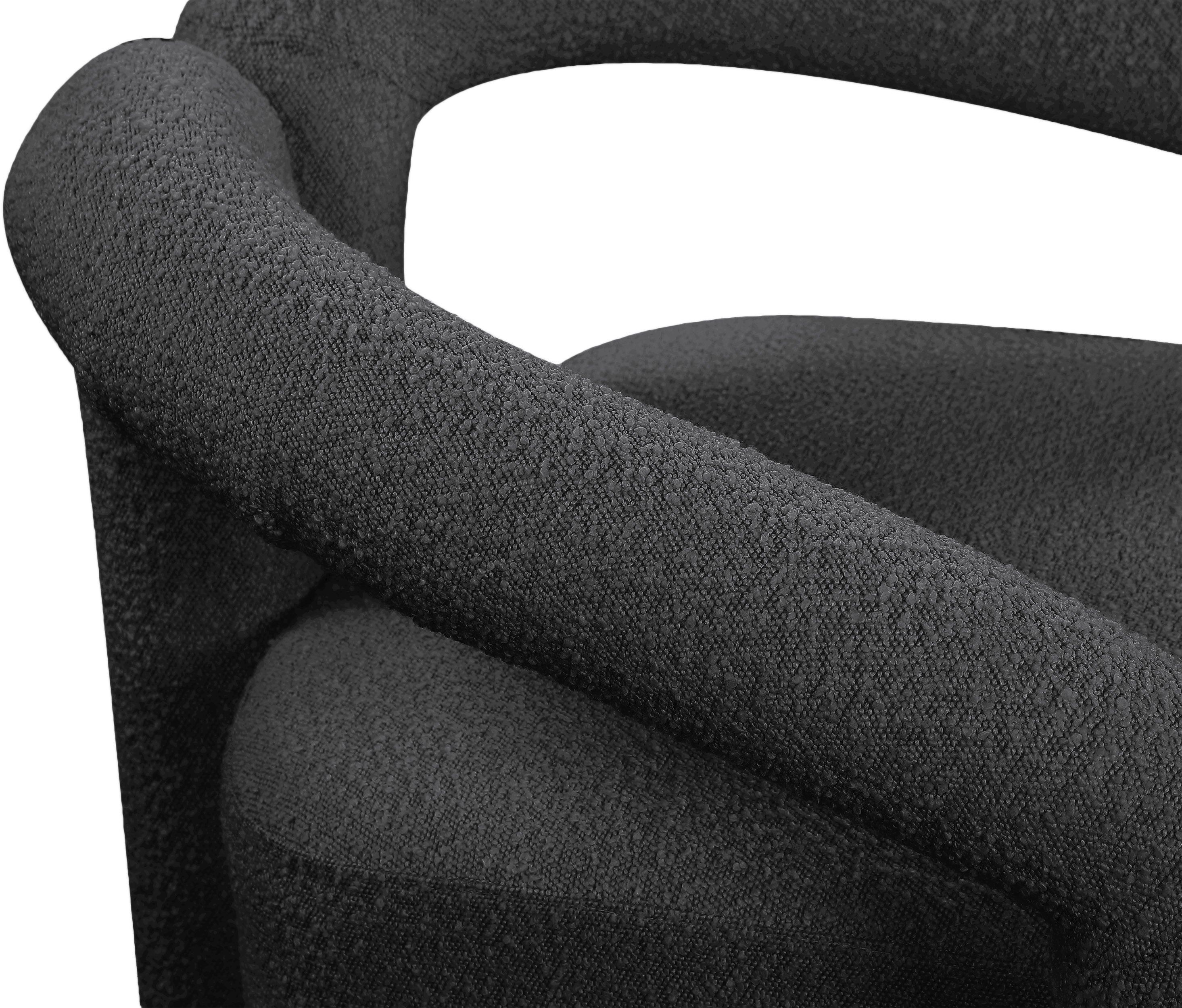 Fauteuil d'appoint rembourré en chenille Vivi