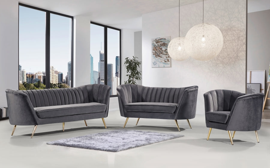 Fauteuil d'appoint rembourré en chenille Vivi