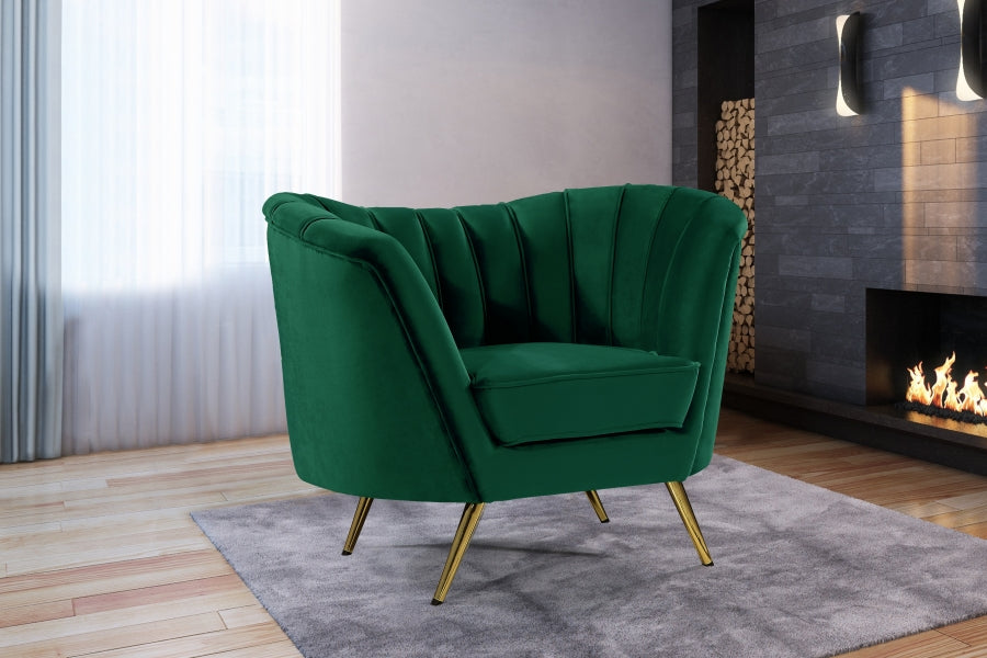 Fauteuil d'appoint rembourré en chenille Vivi