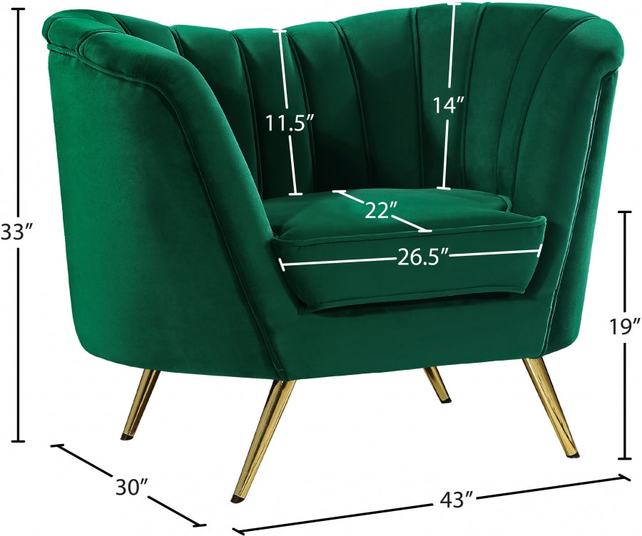 Fauteuil d'appoint rembourré en chenille Vivi