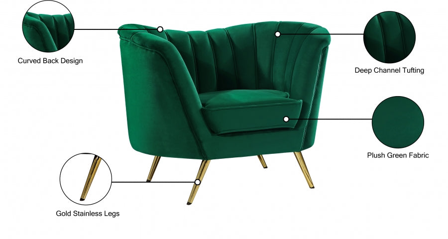 Fauteuil d'appoint rembourré en chenille Vivi