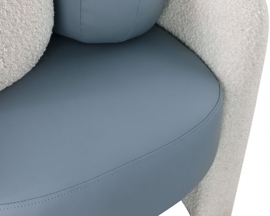 Fauteuil d'appoint rembourré en chenille Vivi