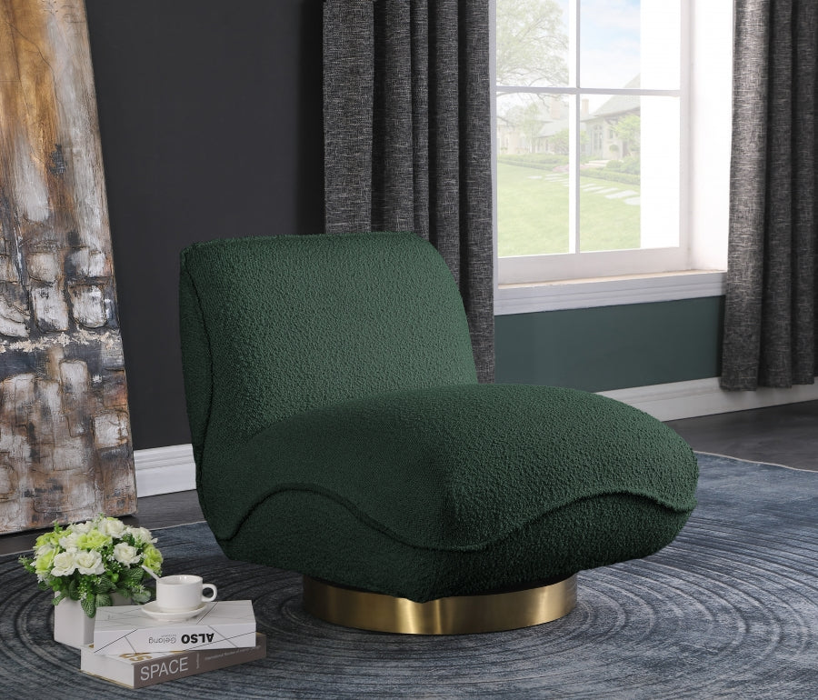 Fauteuil d'appoint rembourré en chenille Vivi