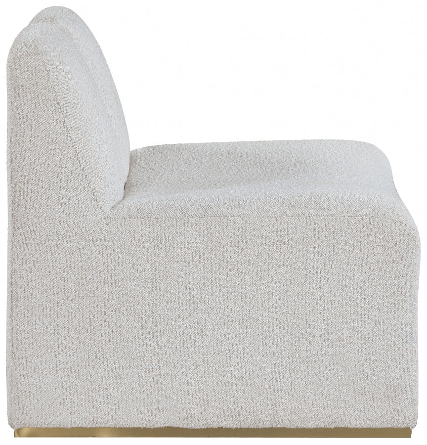 Fauteuil d'appoint rembourré en chenille Vivi